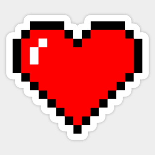 Pixel Heart Sticker